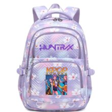 KPop Anime Demon Hunters Kawaii Character Polyester Backpack KPop Anime Demon Hunters Kawaii Character Polyester Backpack