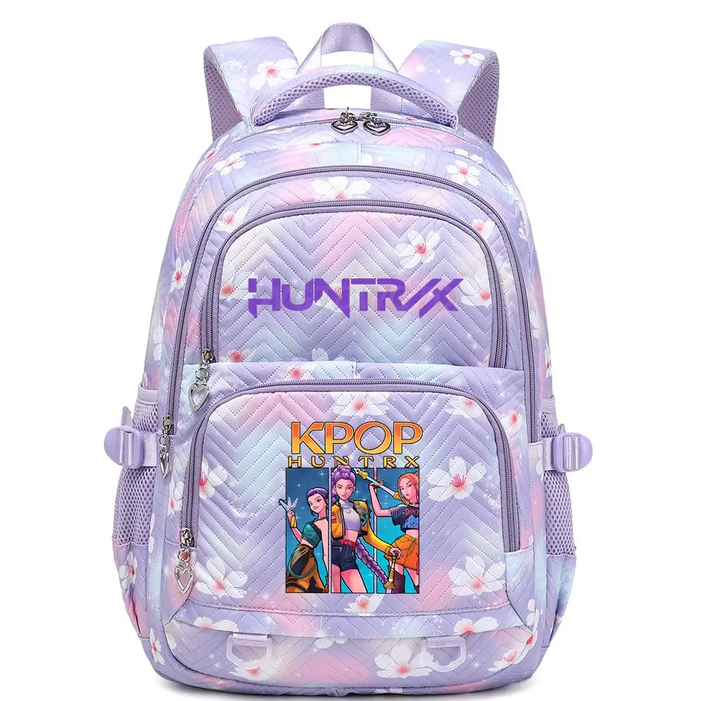 KPop Anime Demon Hunters Kawaii Character Polyester Backpack