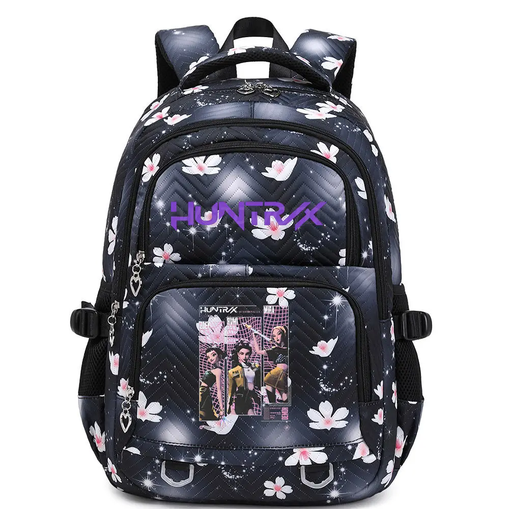 Kawaii Anime KPop Demon Hunters Character Printed Backpack