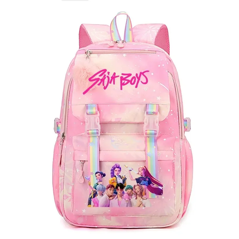 Kawaii KPop Demon Hunters Schoolbag For Student