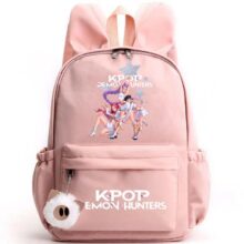 Kawaii KPop Demon Hunters Printed Rabbit Ear Backpack Kawaii KPop Demon Hunters Printed Rabbit Ear Backpack