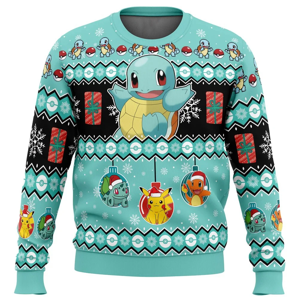 Kawaii Cartoon Christmas Pokemon Character Sweater
