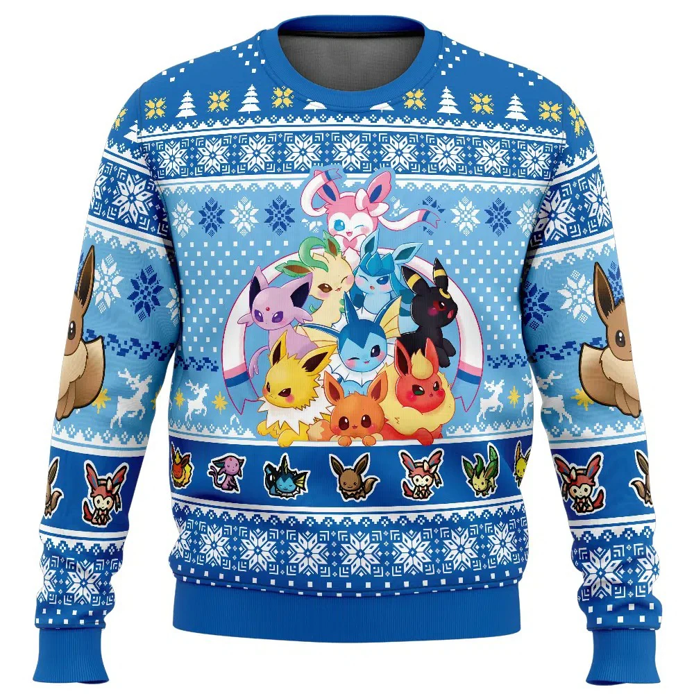 Kawaii Christmas Pokemon Character Sweater