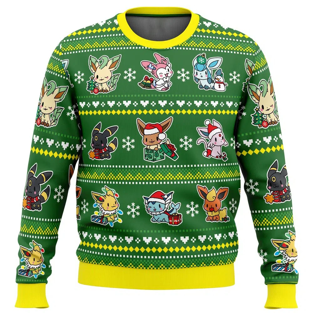 Christmas Pokemon Character Kawaii Sweater