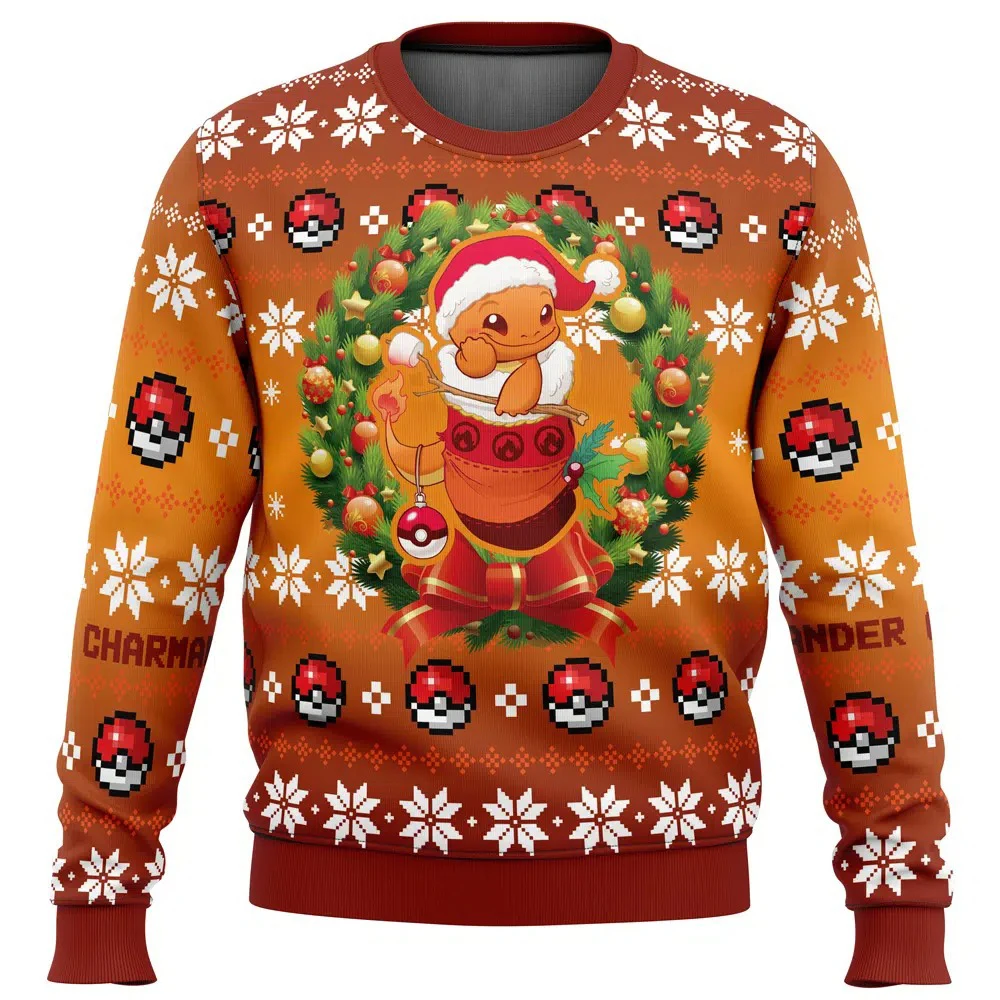 Kawaii Christmas Pokemon Charmander Sweater