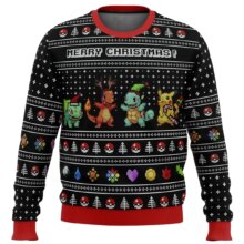 Christmas Anime Pokemon Character Kawaii Sweater Christmas Anime Pokemon Character Kawaii Sweater