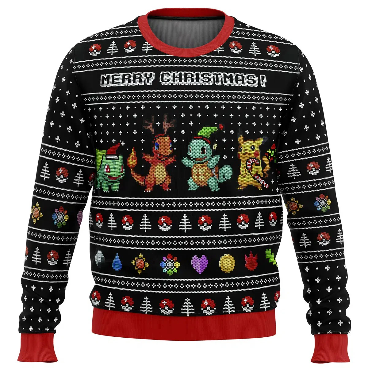 Christmas Anime Pokemon Character Kawaii Sweater