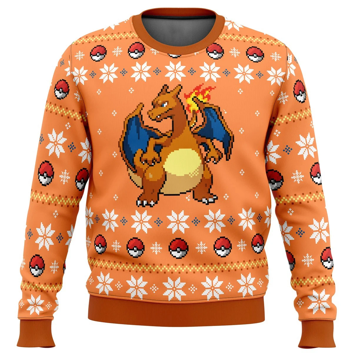 Kawaii Cartoon Christmas Pokemon Charizard Sweater