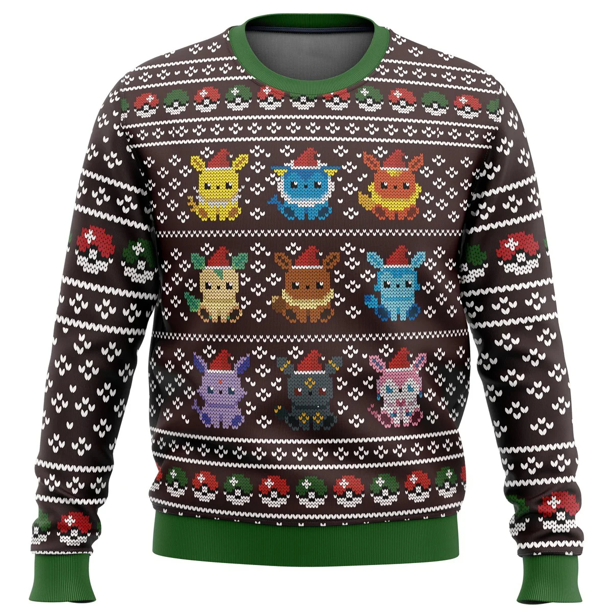 Anime Christmas Pokemon Character Kawaii Sweater