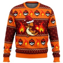 Christmas Pokemon Charmander Kawaii Sweater Christmas Pokemon Kawaii Charmander Sweater