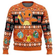 Christmas Pokemon Charmander Kawaii Sweater Christmas Pokemon Charmander Kawaii Sweater