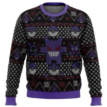 Christmas Pokemon Gengar And Pokeball Kawaii Sweater Christmas Pokemon Gengar And Pokeball Kawaii Sweater