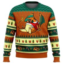 Cartoon Christmas Pokemon Charizard Kawaii Sweater Cartoon Christmas Pokemon Charizard Kawaii Sweater