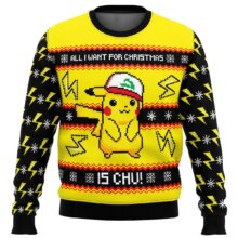Cartoon Kawaii Christmas Pokemon Pikachu Sweater Cartoon Kawaii Christmas Pokemon Pikachu Sweater