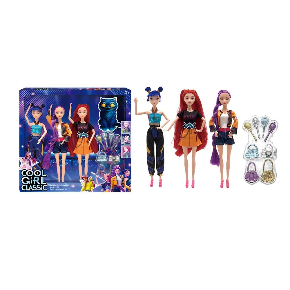 Kawaii KPop Demon Hunters Action Figure Bag For Toy