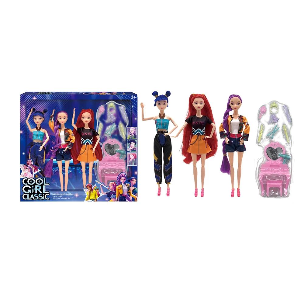 Kawaii KPop Demon Hunters Action Figure Dressing Table For Toy