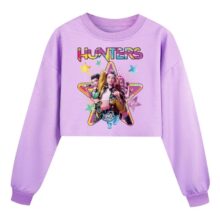 573121-b6969a Kawaii KPop Demon Hunters Anime Print Cropped Hoodie