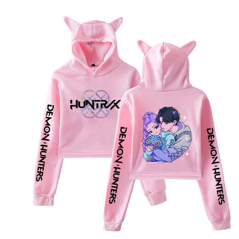 Kawaii KPop Demon Hunters Character Hoodie With Ears