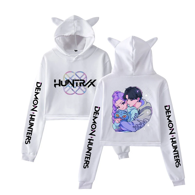 Kawaii KPop Demon Hunters Character Hoodie With Ears