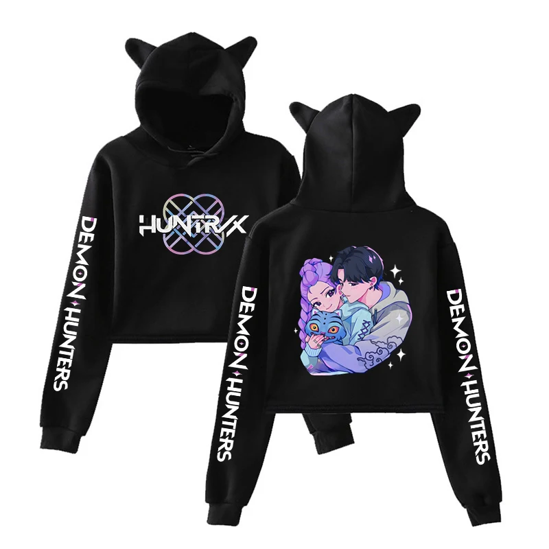 Kawaii KPop Demon Hunters Character Hoodie With Ears