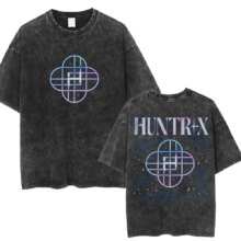 KPop Anime Demon Hunters Kawaii Huntrix T-Shirt For Women KPop Anime Demon Hunters Kawaii Huntrix T-Shirt For Women