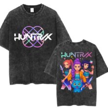 Anime KPop Demon Hunters Kawaii Huntrix T-Shirt For Women Anime KPop Demon Hunters Kawaii Huntrix T-Shirt For Women