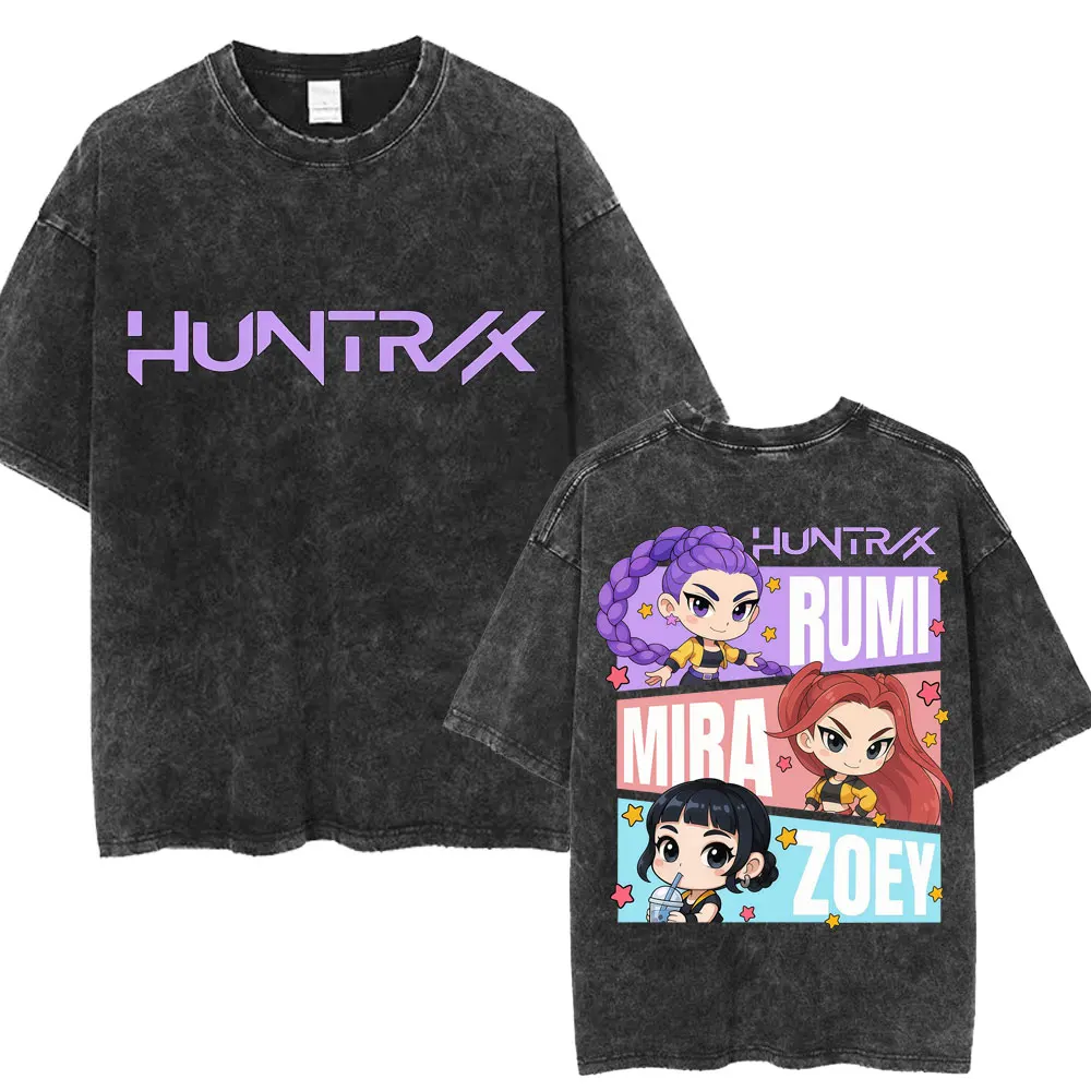 KPop Anime Demon Hunters Huntrix Kawaii T-Shirt For Women