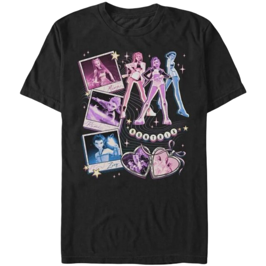 Kawaii KPop Demon Hunters Character Casual T-Shirt