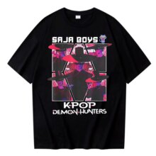 Saja Boys Kpop Demon Hunter T-shirt Harajuku O-neck Casual Shirt Gift Saja Boys Kpop Demon Hunter T-shirt Harajuku O-neck Casual Shirt Gift
