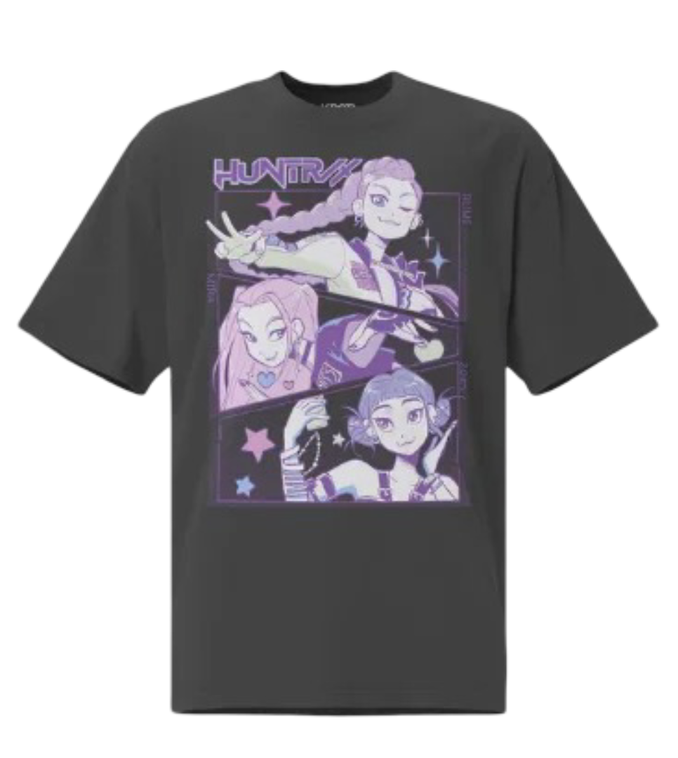 Anime Kawaii KPop Demon Hunters Huntrix Short Sleeve T-Shirt