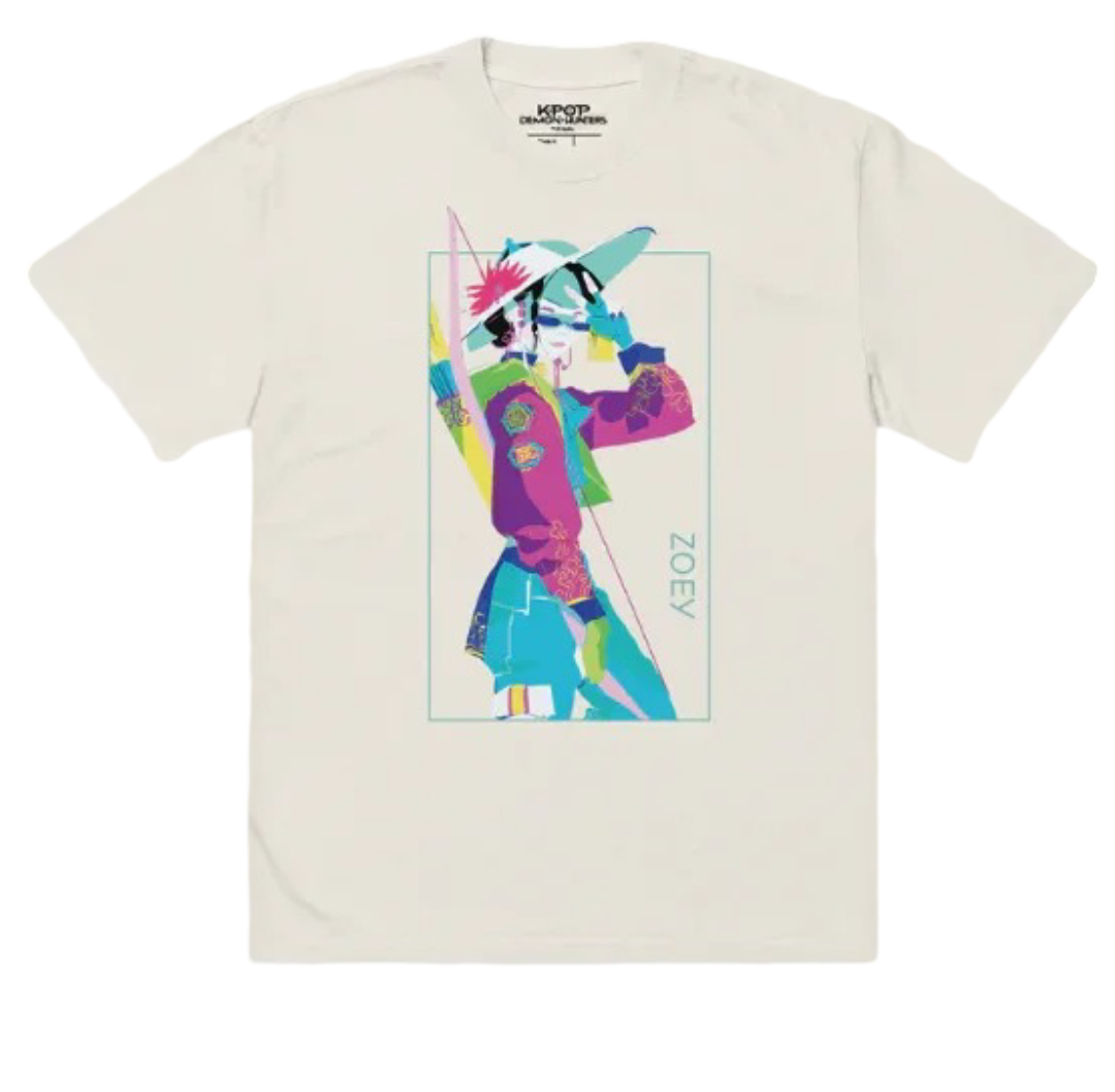 Kawaii Anime KPop Demon Hunters Zoey T-Shirt Kawaii Anime KPop Demon Hunters Zoey T-Shirt