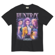 KPop Anime Demon Hunters Huntrix Kawaii Short Sleeve T-Shirt KPop Anime Demon Hunters Huntrix Kawaii Short Sleeve T-Shirt