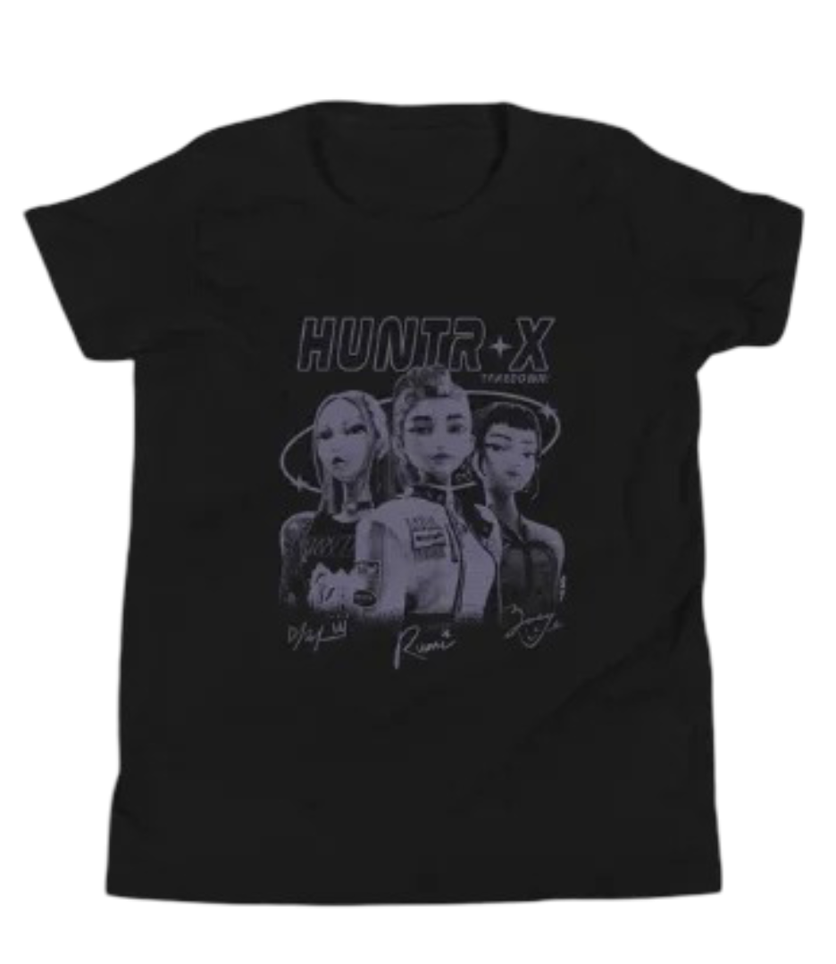 Anime KPop Demon Hunters Huntrix Kawaii Short Sleeve T-Shirt