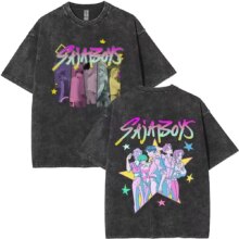 Kawaii KPop Demon Hunters Saja Boys Print T-Shirt Kawaii KPop Demon Hunters Saja Boys Print T-Shirt