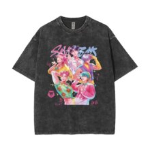 Huntrix Kpop Demon Hunter Clothing Washed T-Shirt Men’s Women’s Streetwear Hip Hop T-Shirt Printed T-Shirt Top Short Sleeve KPop Demon Hunters Saja Boys Kawaii T-Shirt