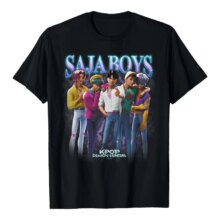 Kawaii KPop Demon Hunters Saja Boys Pattern T-Shirt Kawaii KPop Demon Hunters Saja Boys Pattern T-Shirt