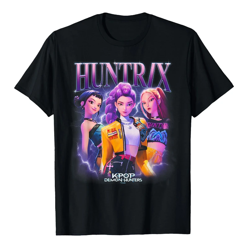 Kawaii KPop Demon Hunters Huntrix Pattern T-Shirt