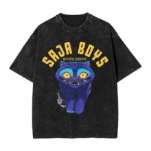 Kawaii KPop Demon Hunters Derpy Saja Boys Graphic T-Shirt Kawaii KPop Demon Hunters Derpy Saja Boys Graphic T-Shirt