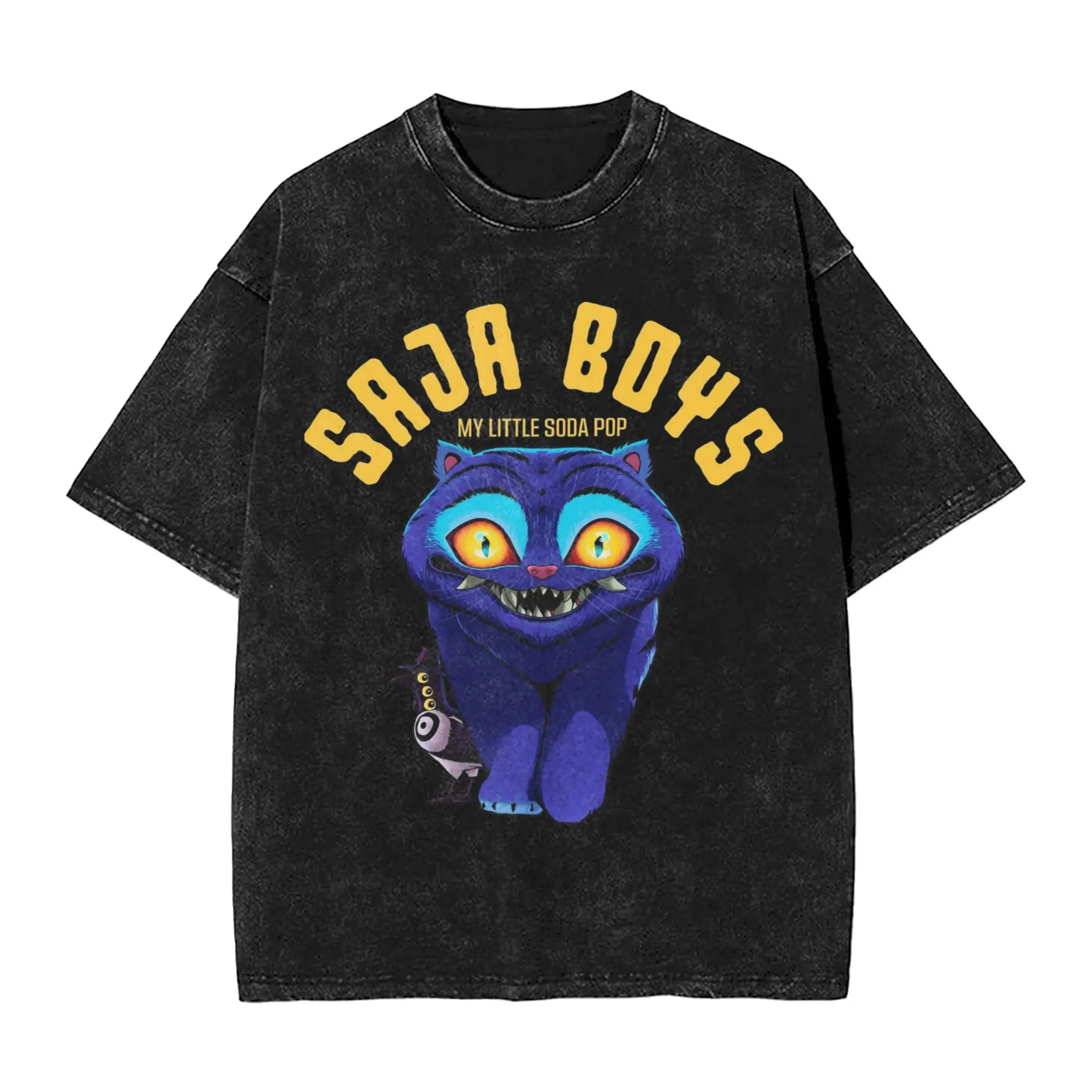 Kawaii KPop Demon Hunters Derpy Saja Boys Graphic T-Shirt
