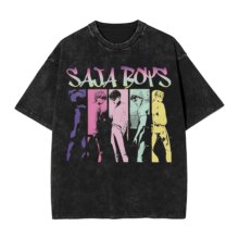 Kawaii Anime KPop Demon Hunters Saja Boys Graphic T-Shirt Kawaii Anime KPop Demon Hunters Saja Boys Graphic T-Shirt
