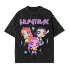Kawaii KPop Demon Hunters Huntrix Graphic Print T-Shirt Kawaii KPop Demon Hunters Huntrix Graphic Print T-Shirt