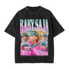 Kawaii KPop Demon Hunters Baby Saja Boys Graphic T-Shirt Kawaii KPop Demon Hunters Baby Saja Boys Graphic T-Shirt