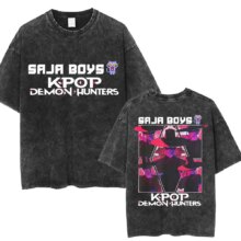 Kawaii KPop Demon Hunters Saja Boys Girls T-Shirt Kawaii KPop Demon Hunters Saja Boys Girls T-Shirt