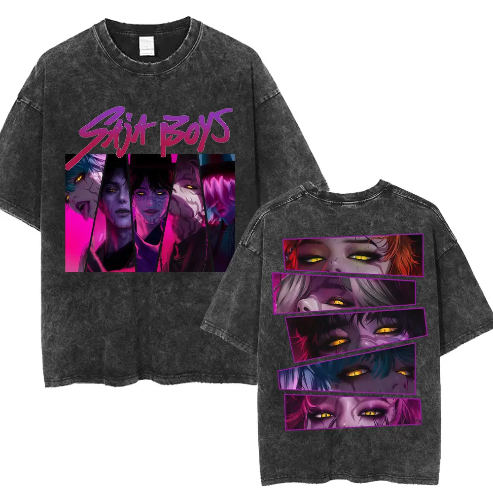 Kawaii KPop Demon Hunters Saja Boys Anime T-Shirt
