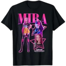 Kawaii KPop Anime Demon Hunters Mira T-Shirt Kawaii KPop Anime Demon Hunters Mira T-Shirt