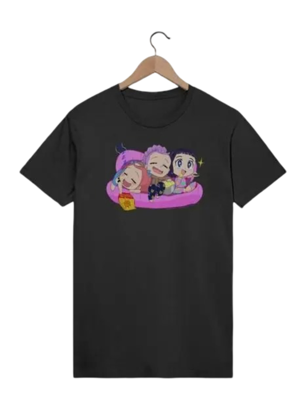 Kawaii KPop Anime Demon Hunters Character Short Sleeve T-Shirt Kawaii KPop Anime Demon Hunters Character Short Sleeve T-Shirt