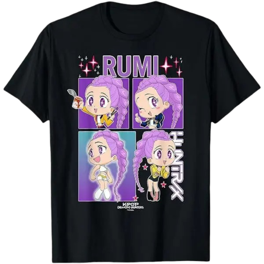 Kawaii KPop Anime Demon Hunters Rumi T-Shirt Kawaii KPop Anime Demon Hunters Rumi T-Shirt