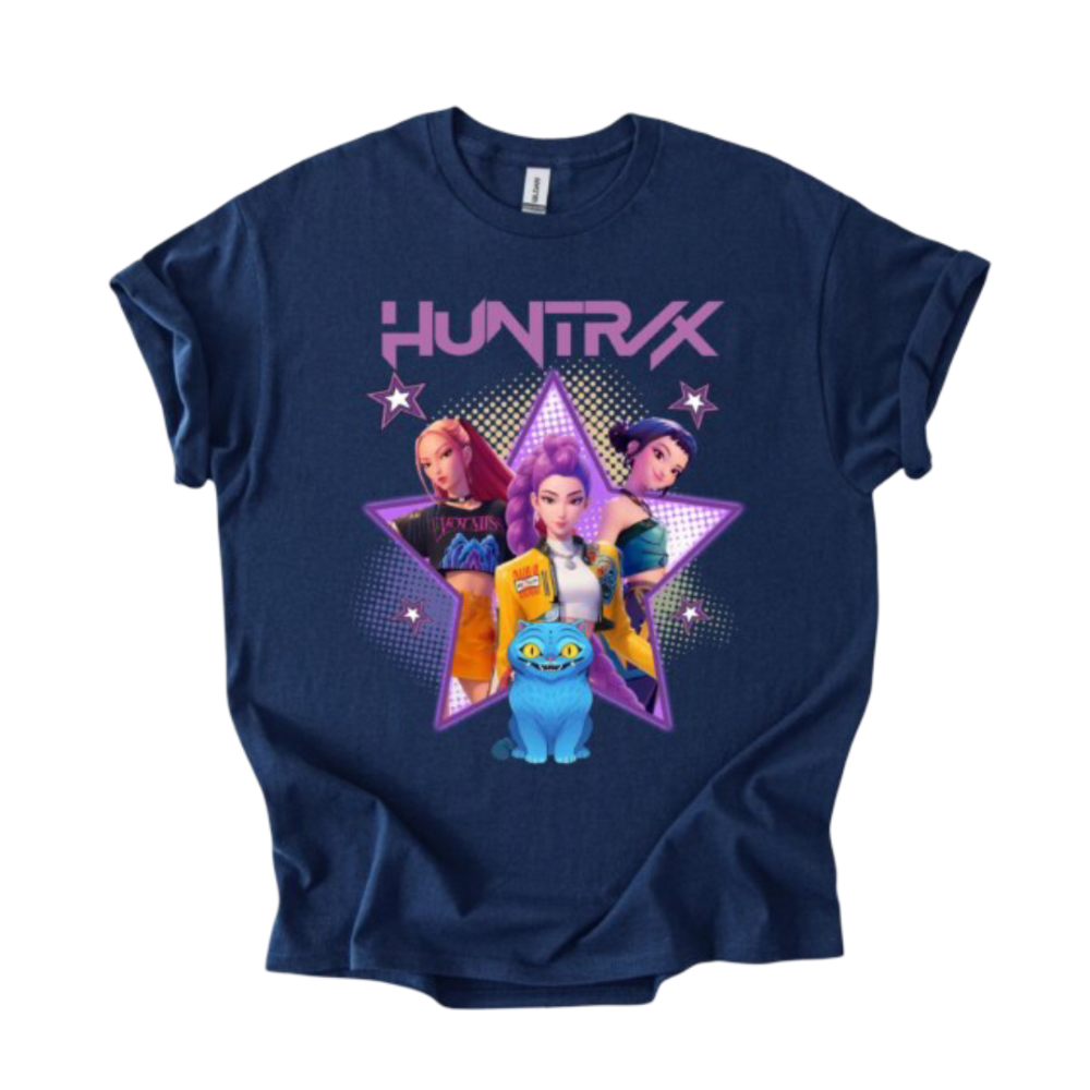 Anime Kawaii KPop Demon Hunters Huntrix Casual T-Shirt