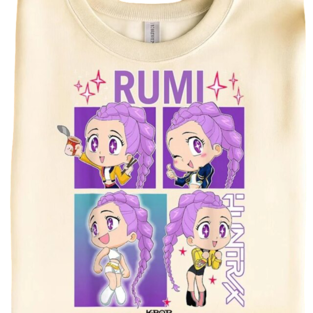 Kawaii Anime KPop Demon Hunters Rumi Casual T-Shirt