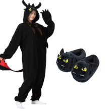 Kawaii Toothless Dragon Cosplay Costume And Slipper For Adult Kawaii Toothless Dragon Cosplay Costume And Slipper For Adult